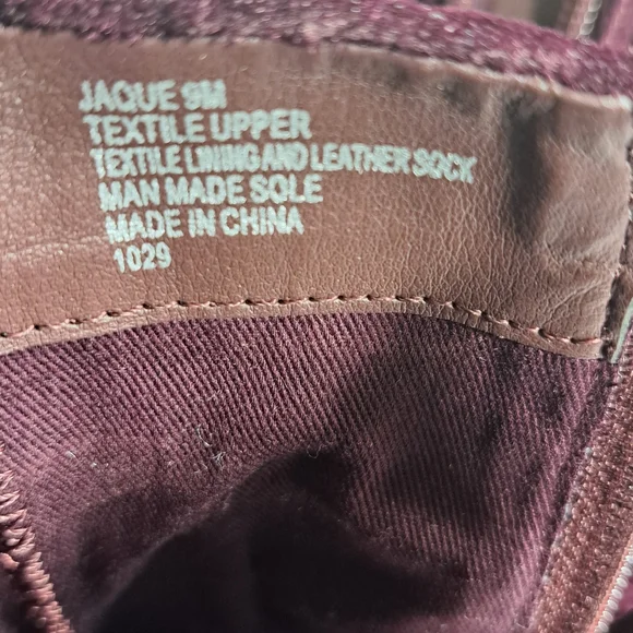 Steve Madden Women's Jaque Burgundy Velvet Ankle Boots 9M - Picture 10 of 15
